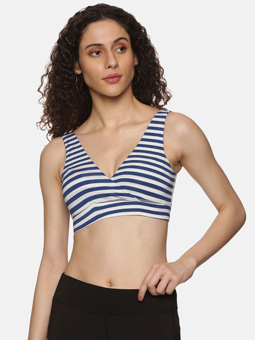 

Tailor & Circus Striped Removable Padding Non-Wired Anti-Bacterial Maternity Bra, White