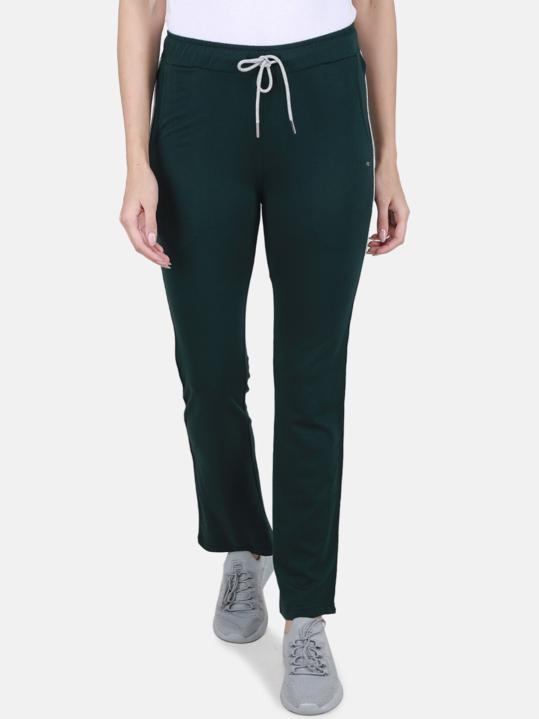 

Monte Carlo Women Regular Fit Mid-Rise Track Pants, Green