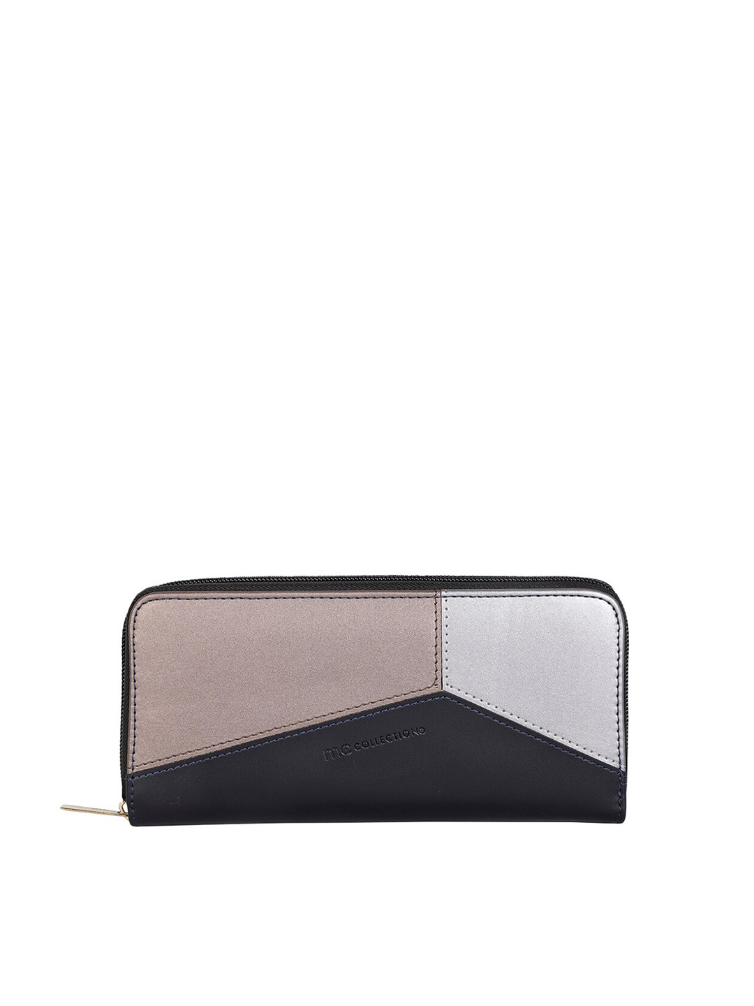 

Marie Claire Black & Beige Colourblocked Purse Clutch