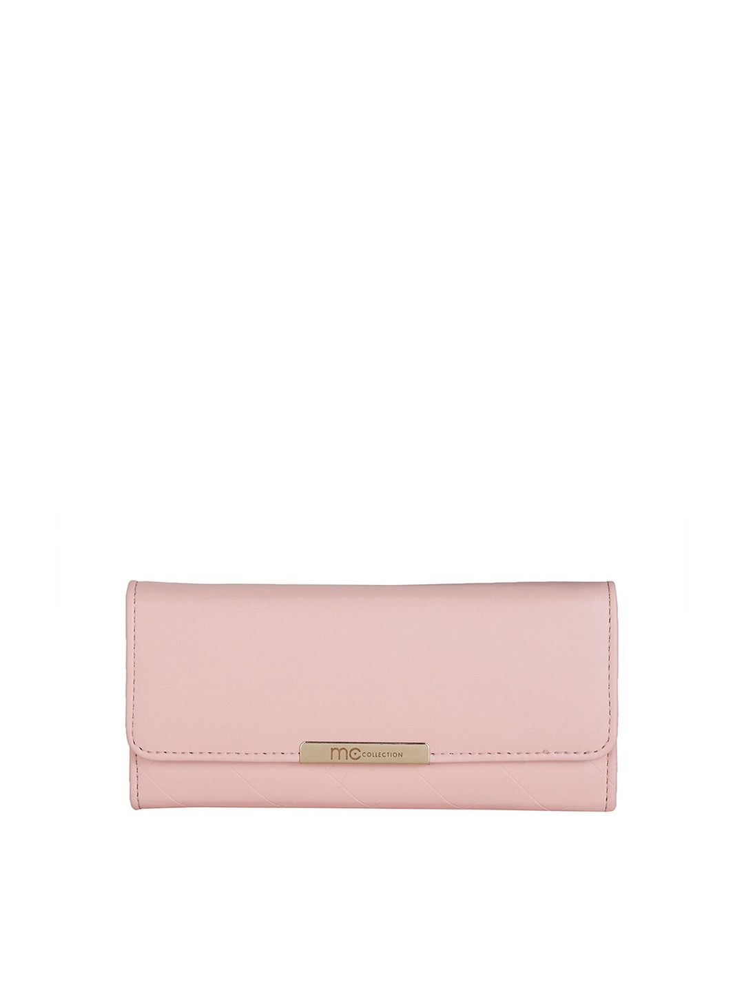 

Marie Claire Pink & Gold-Toned Synthetic Envelope Clutch