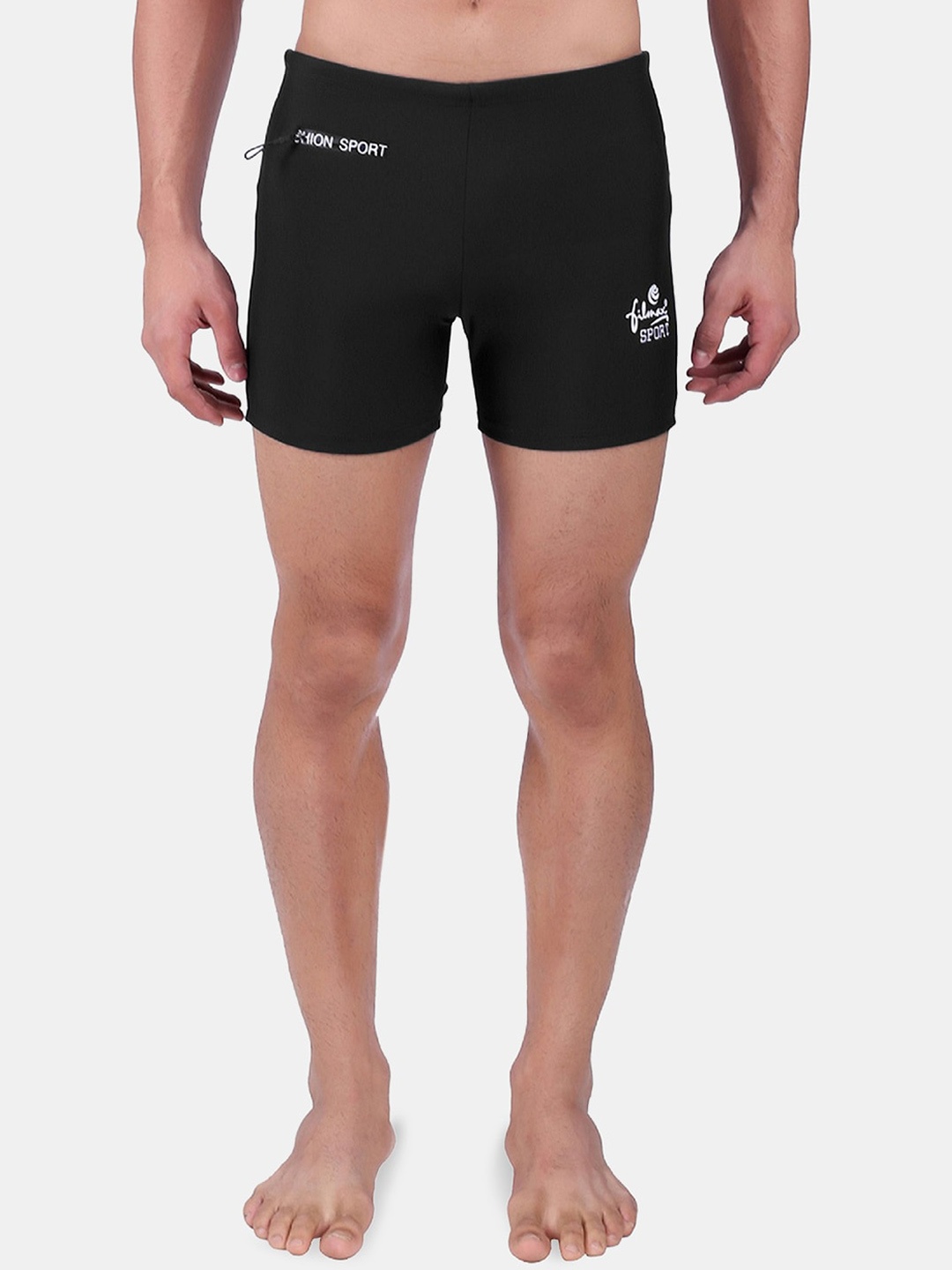 

FILMAX ORIGINALS Men Plus Size Printed Essential Endurance+ Aquashort Swim Briefs, Black