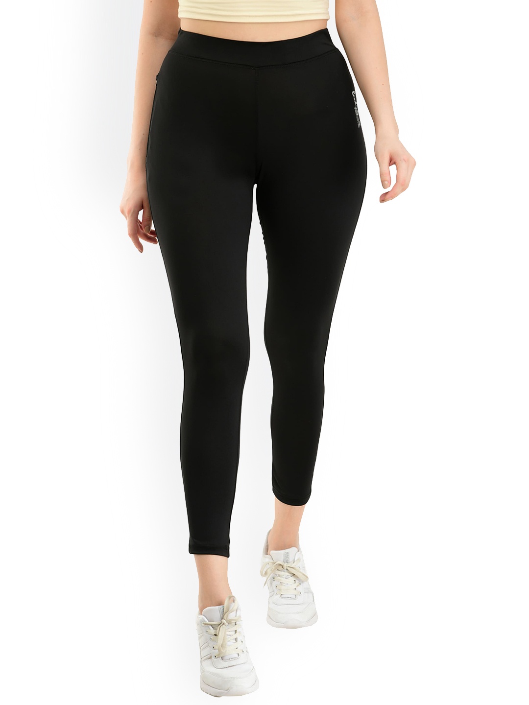 

Body Smith Women Slim-Fit Gym Tights, Black