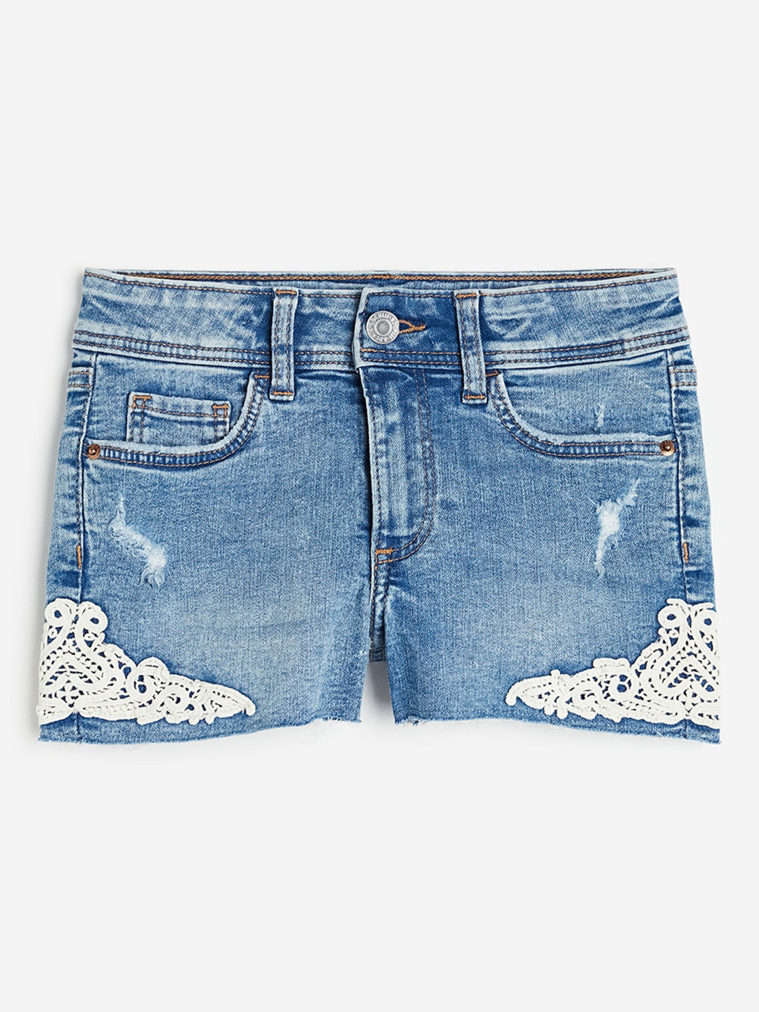 

H&M Girls Denim Shorts, Blue