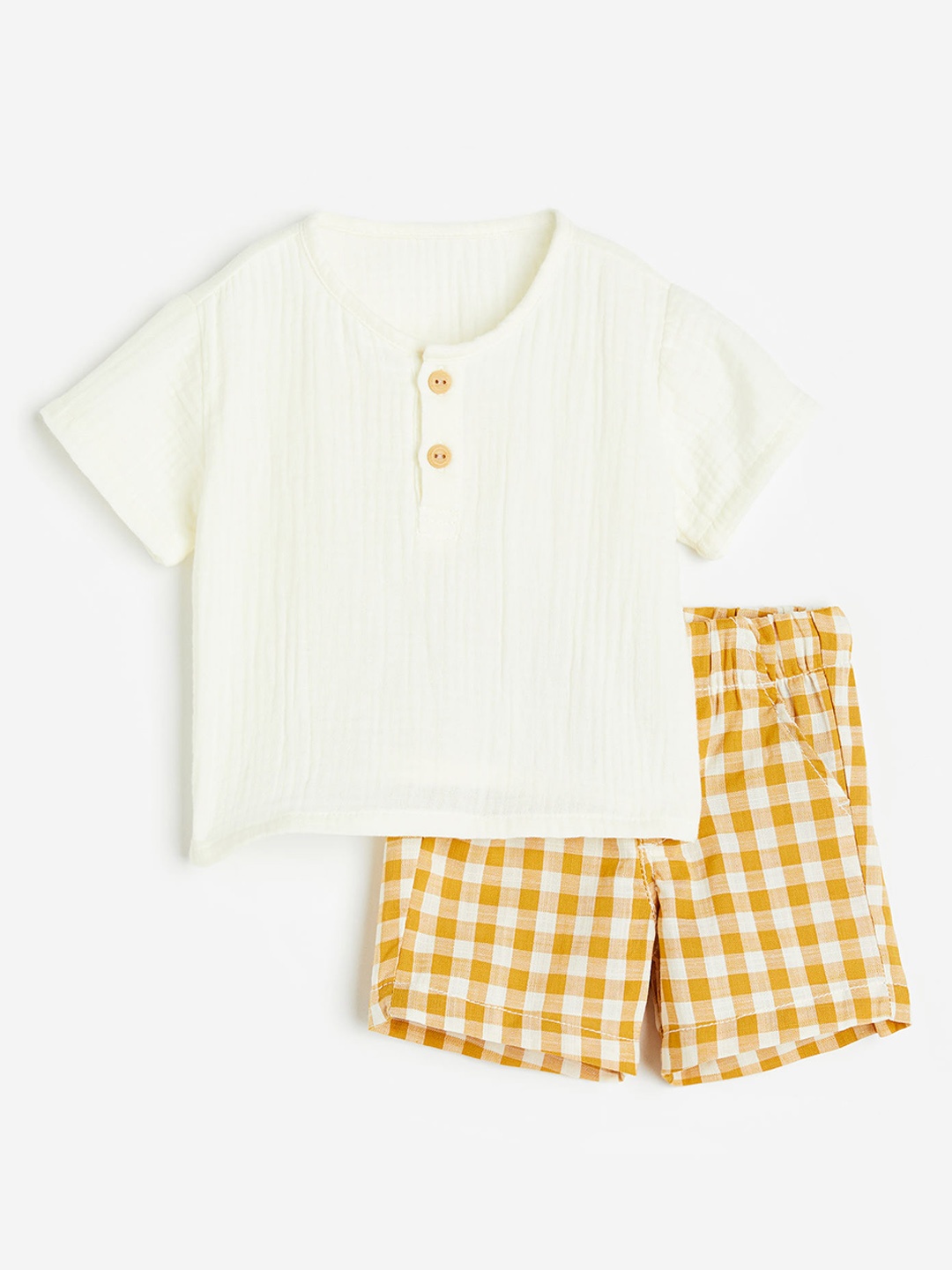 

H&M Boys 2-Piece Cotton Set, White
