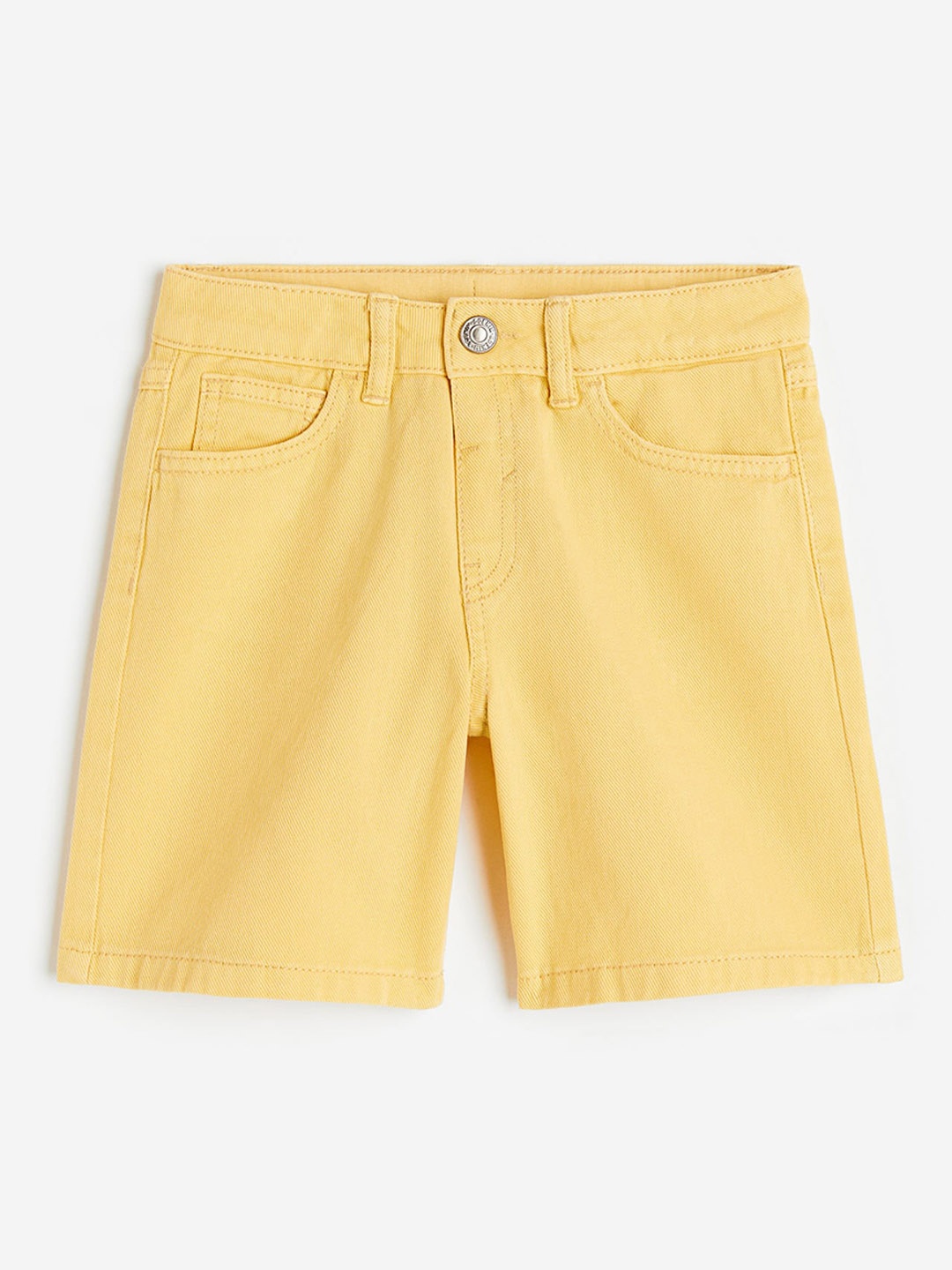 

H&M Boys Loose Fit Denim Shorts, Yellow