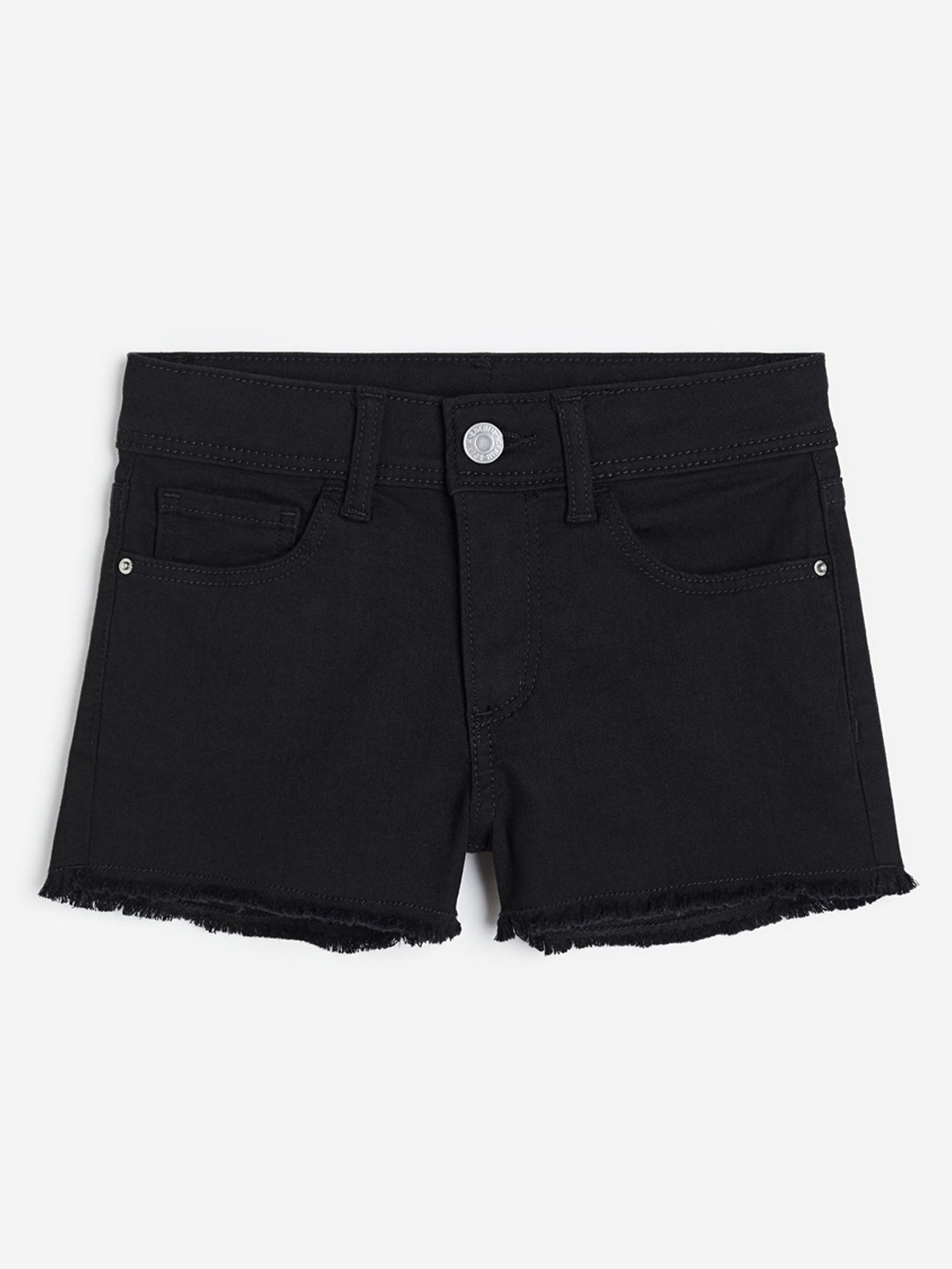 

H&M Girls Twill Shorts, Black