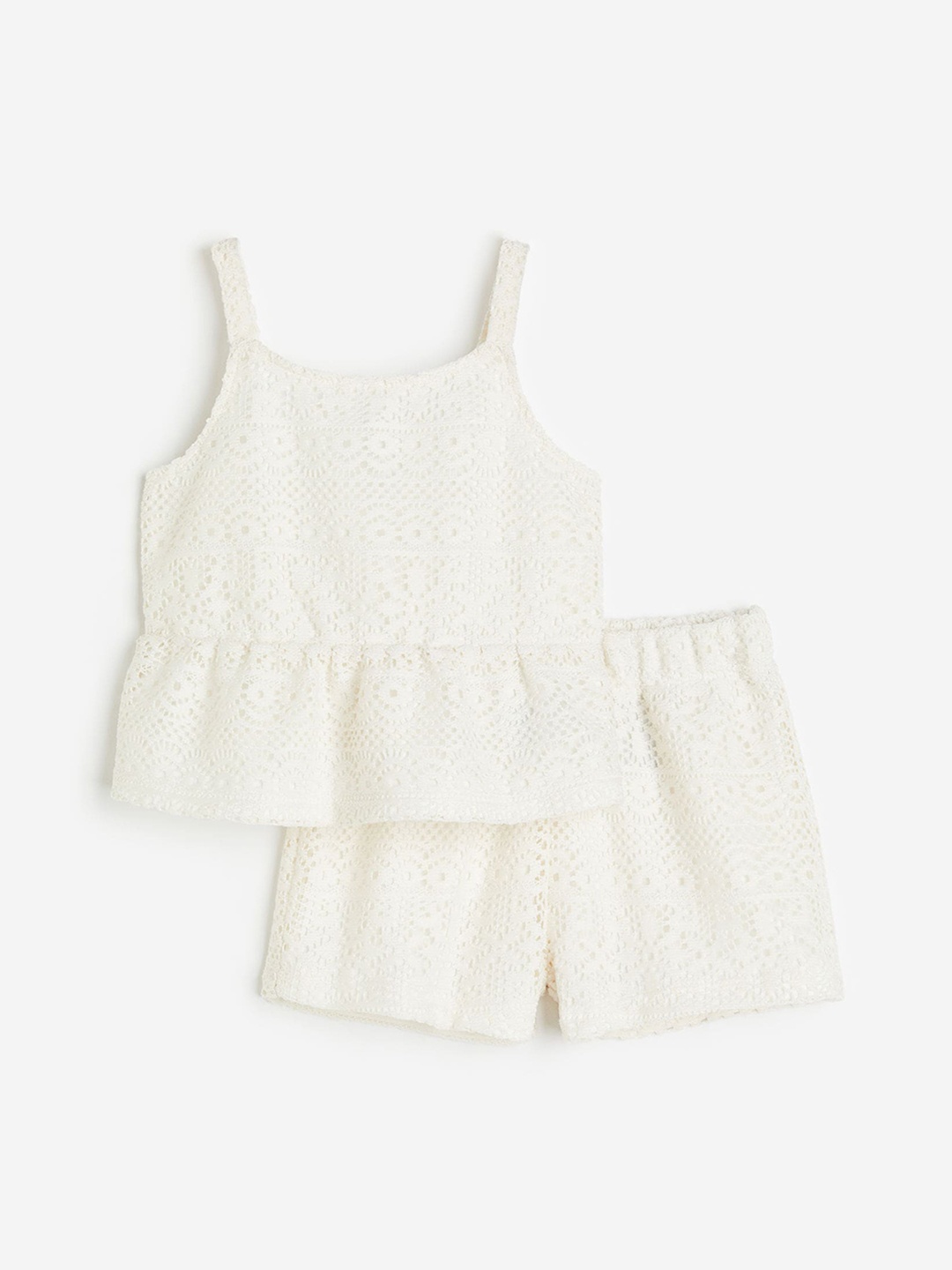 

H&M Girls 2-Piece Lace Set, White