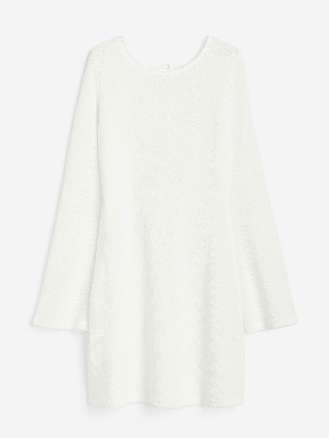 

H&M Women Tie-Detail Knitted Dress, White