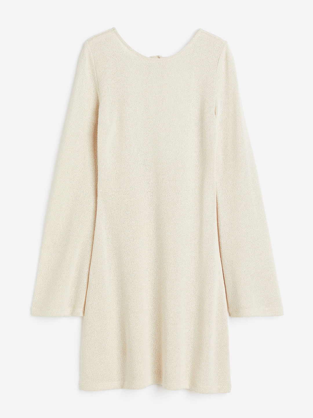 

H&M Tie-Detail Knitted Dress, Beige