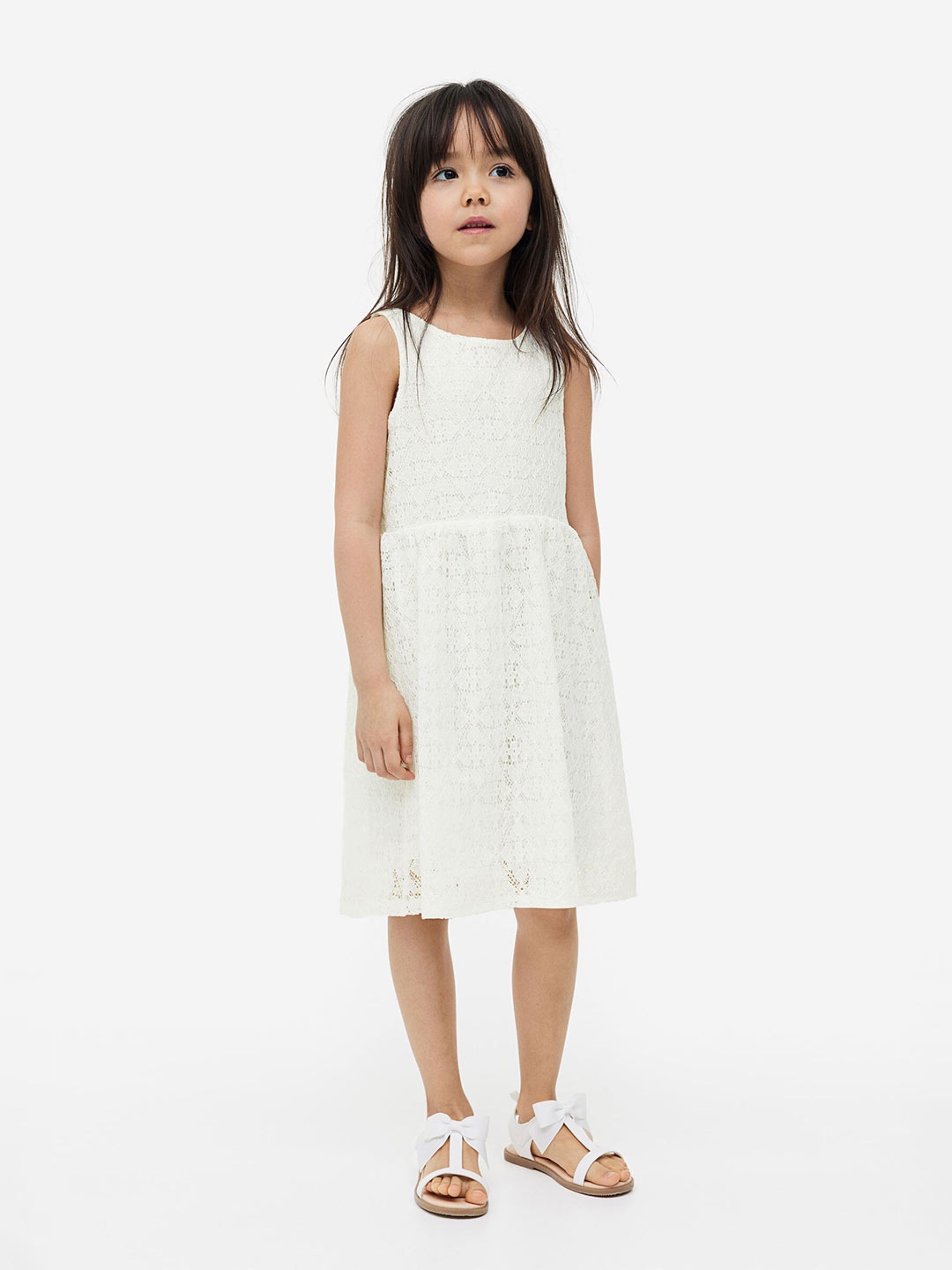 

H&M Girls Lace Dress, White