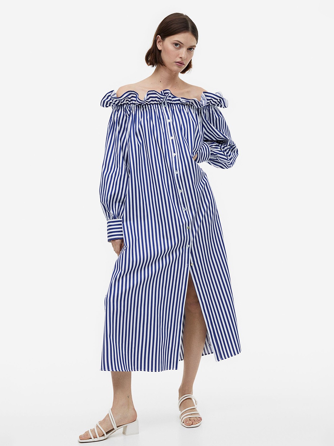 

H&M Off-The-Shoulder Dress, Blue
