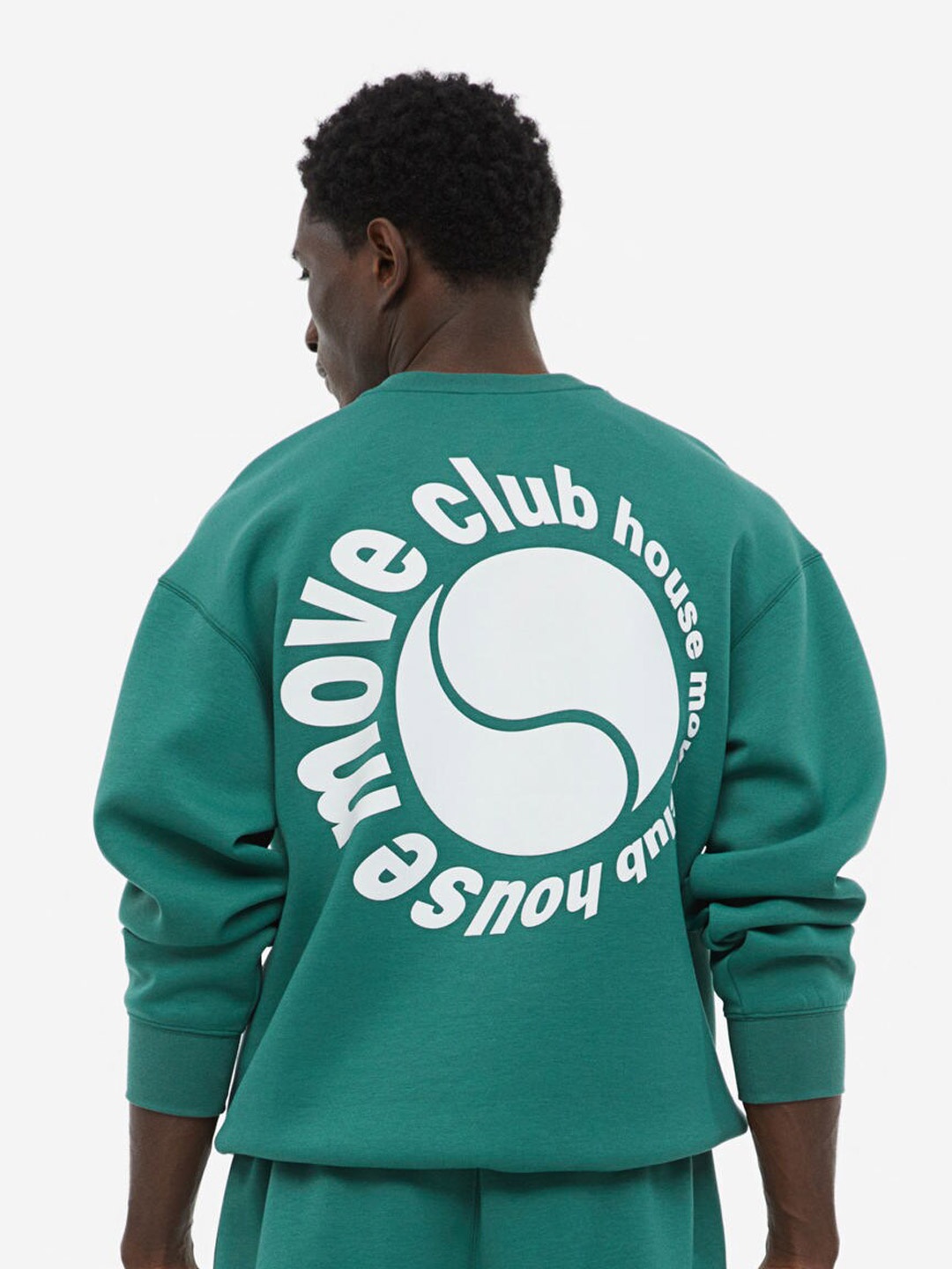 

H&M Men DryMove Sports Sweatshirt, Green