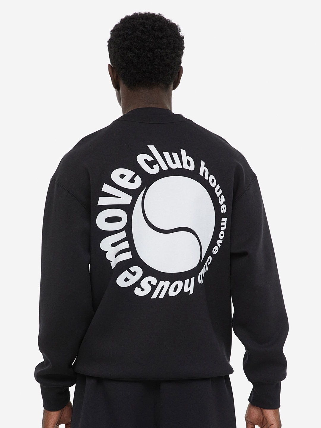 

H&M Men DryMove Sports Sweatshirt, Black