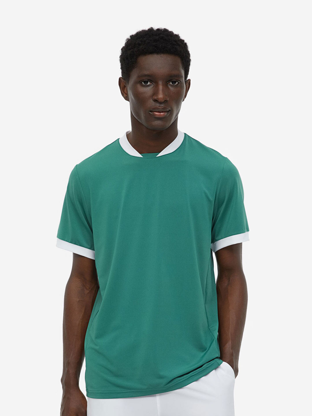 

H&M Men DryMove Tennis T-Shirt, Green