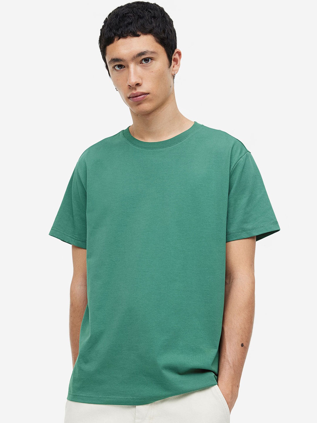 

H&M Men COOLMAX Regular Fit T-Shirt, Green
