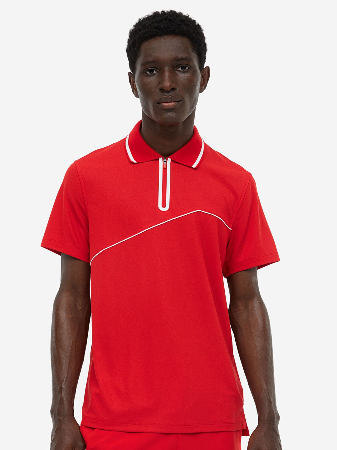 

H&M Men DryMove Tennis Shirt, Red