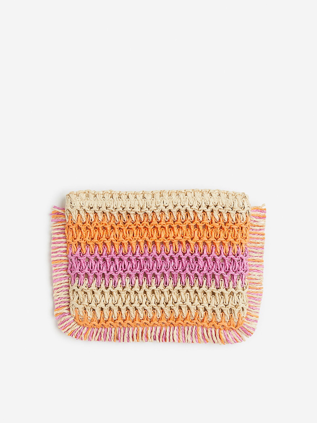 

H&M Women Straw Wallet, Orange