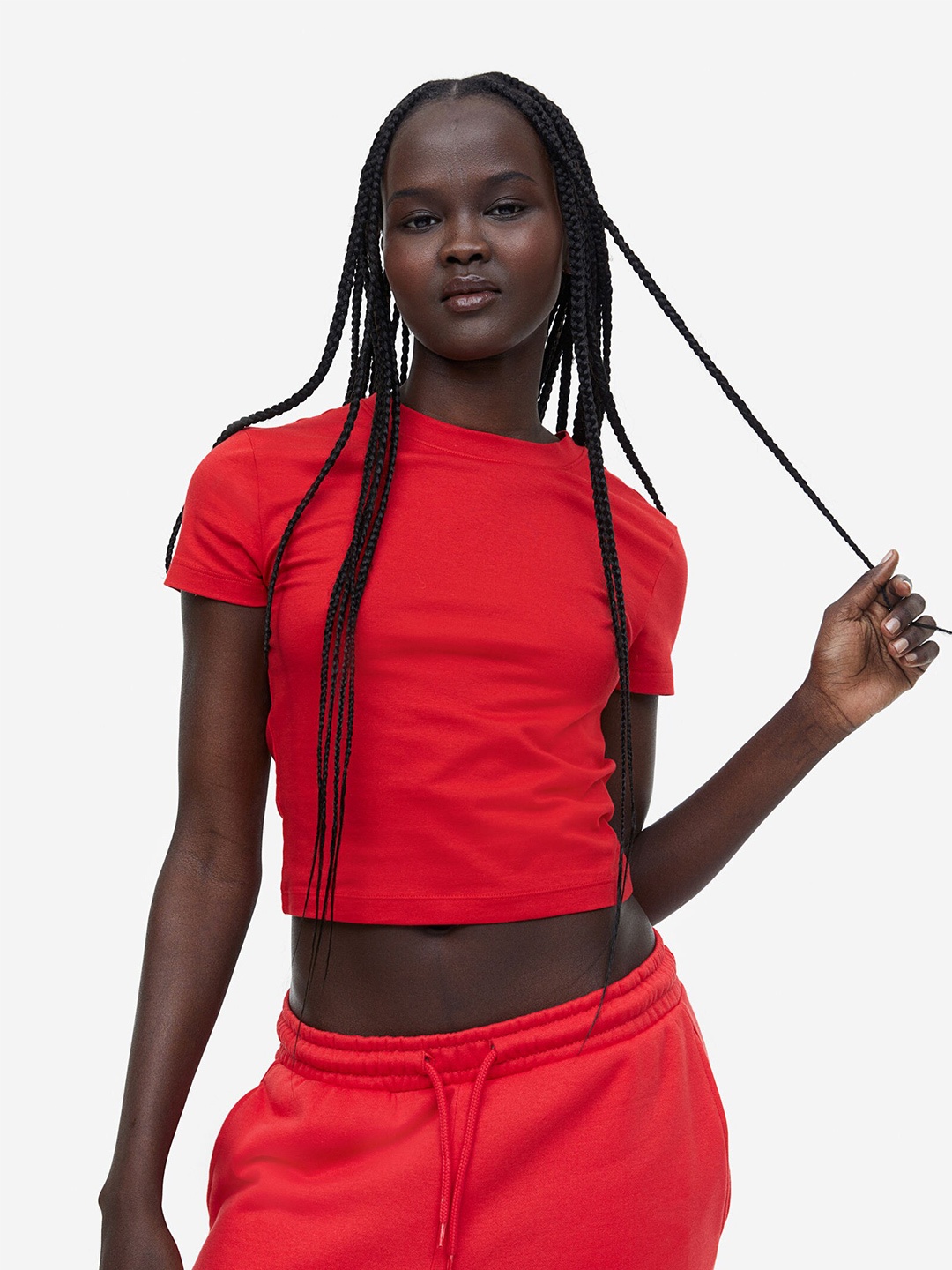 

H&M Cropped Top, Red