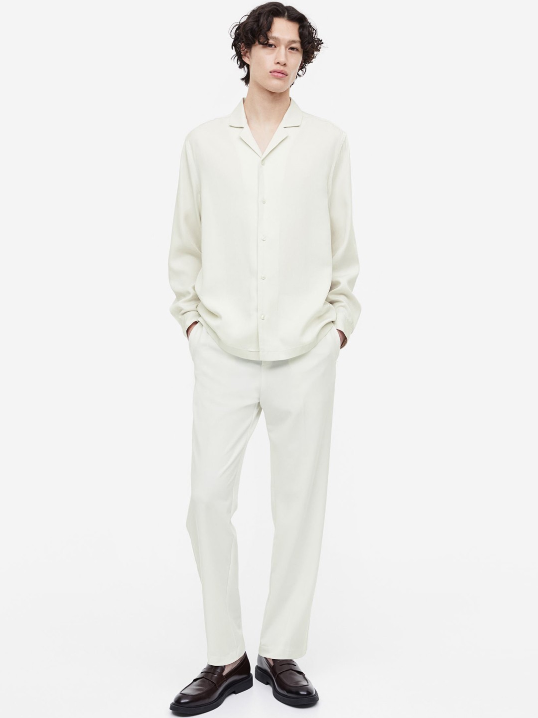 

H&M Men Regular Fit Joggers, White