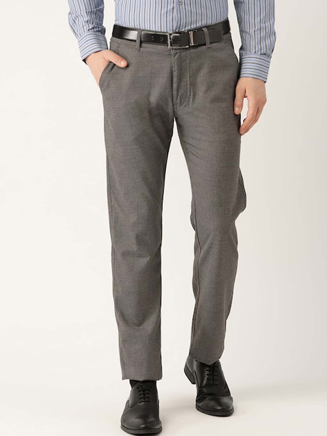 

Hancock Men Tailored Slim Fit Trousers, Grey