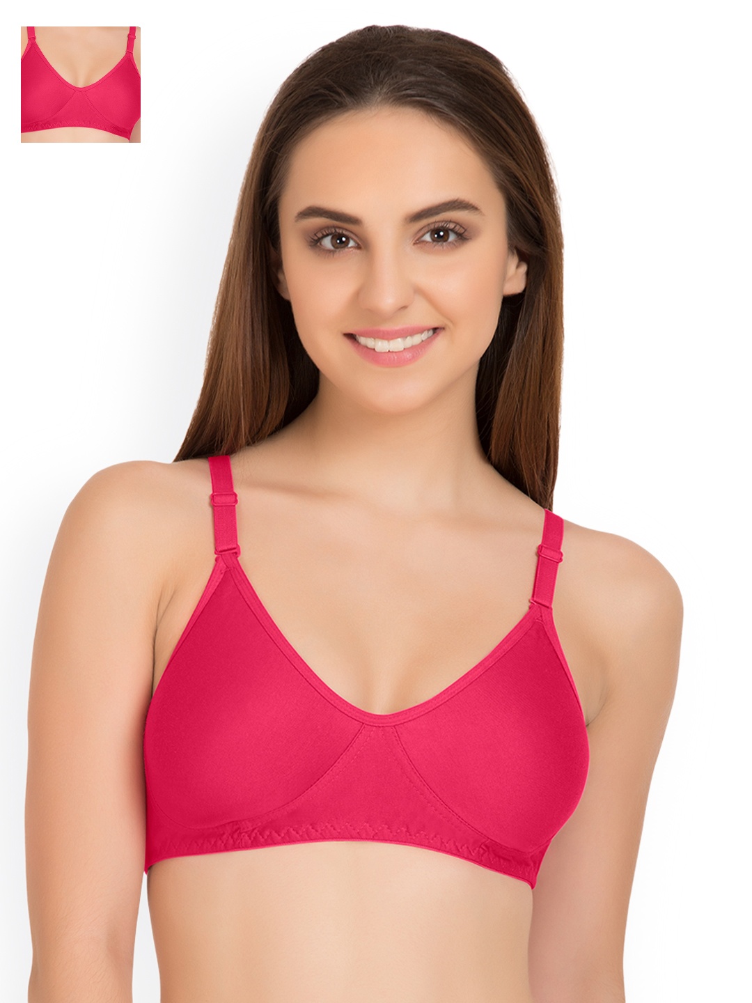 

Tweens Pack of 2 Pink Full-Coverage T-shirt Bras TW285