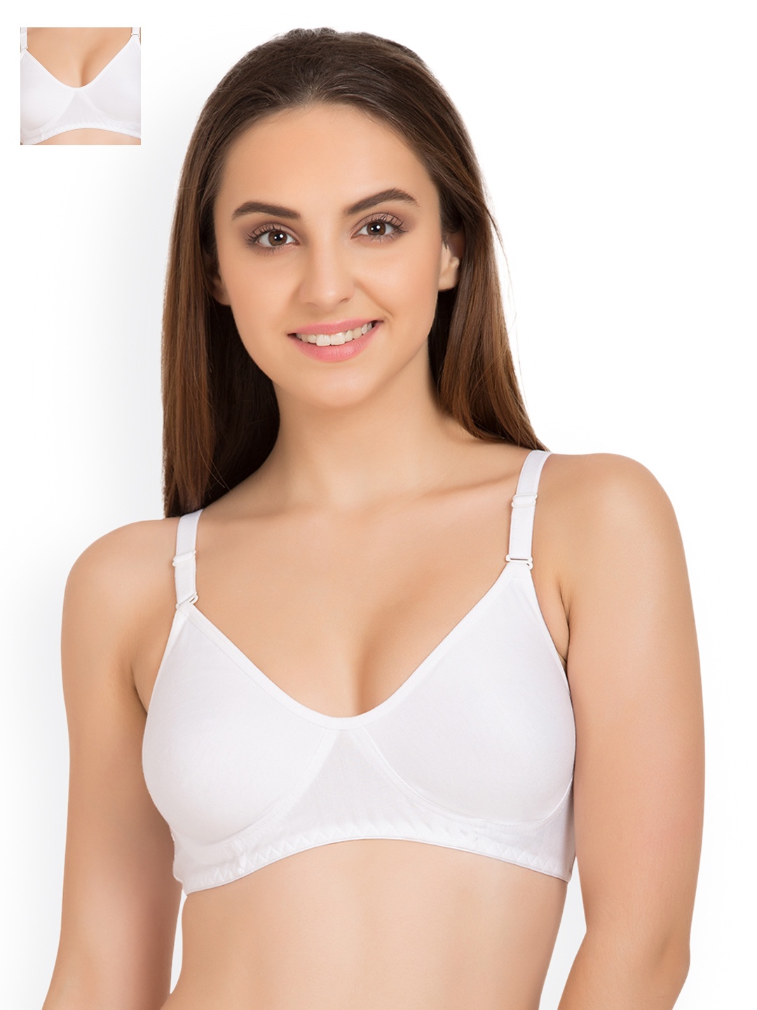 

Tweens Pack of 2 White Full-Coverage T-shirt Bras TW285