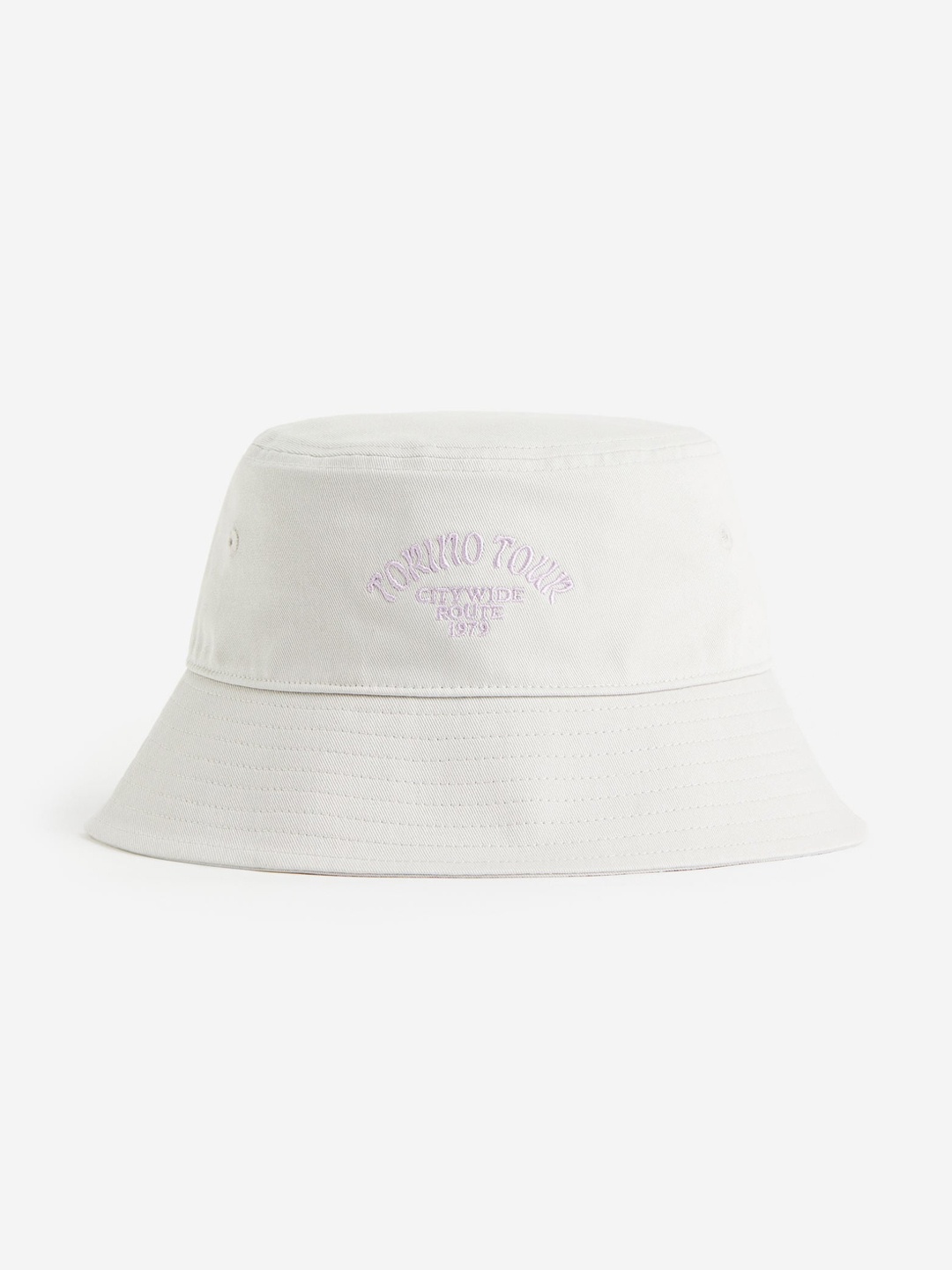 

H&M Men Cotton Bucket Hat, Grey