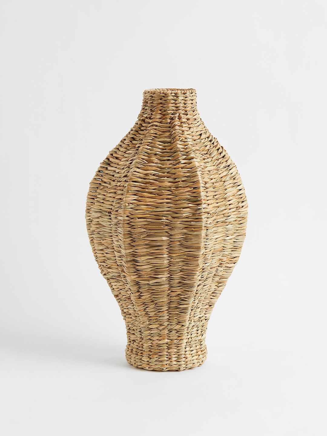 

H&M Beige Large Handmade Seagrass Vase