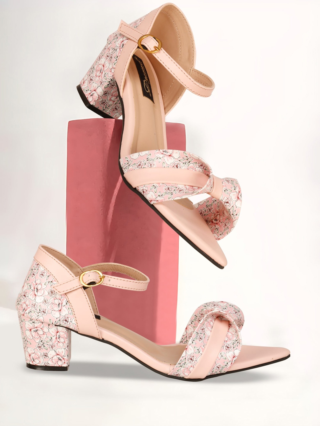 

Denill Printed Block Heels, Pink