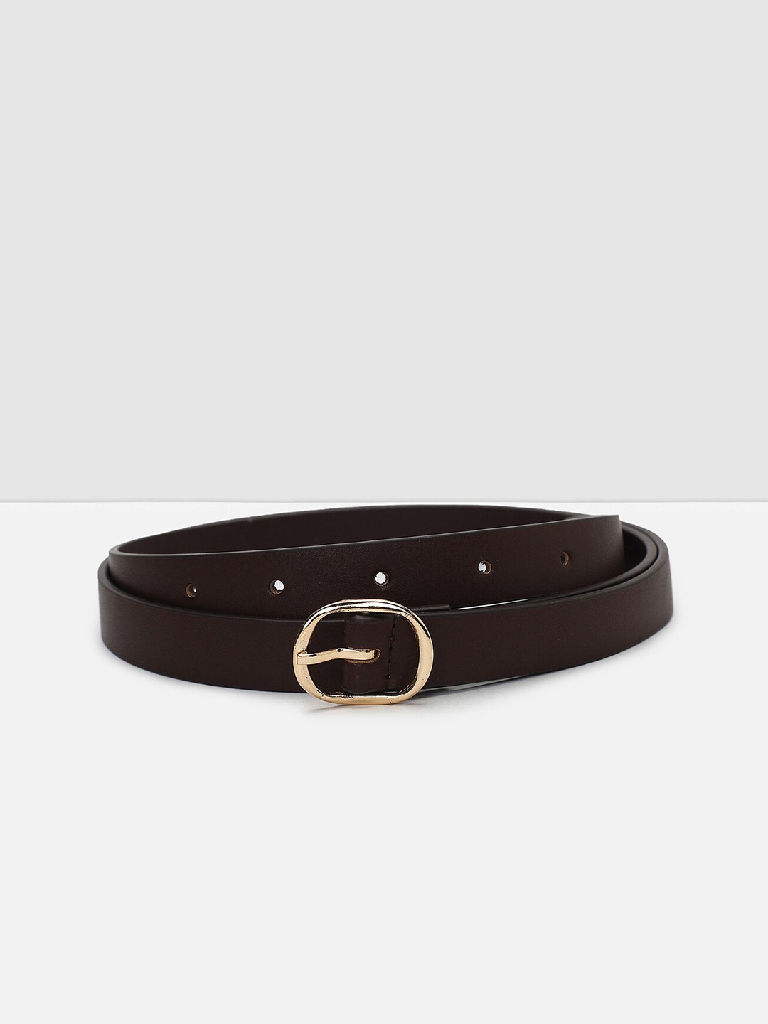 

max Women Tang Closure Formal Belt, Brown