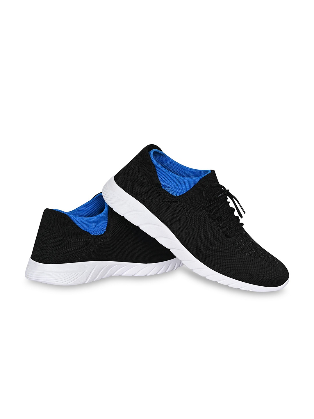 

TPENT Men Anti Odour Mesh Non-Marking Running Shoes, Black