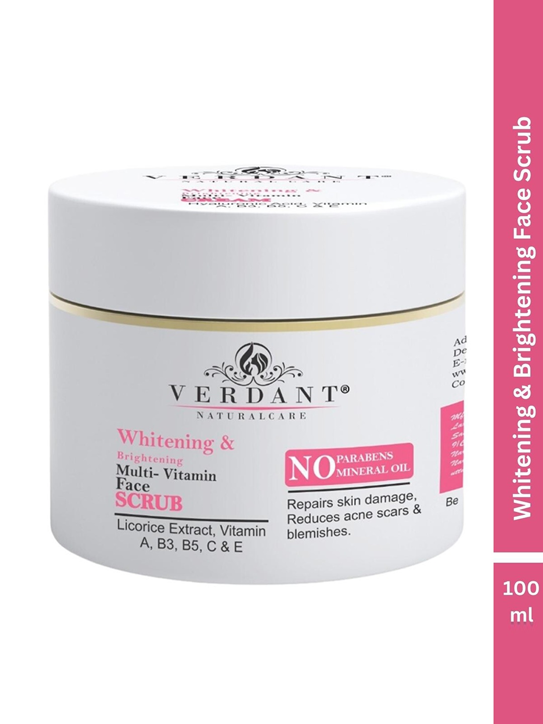 

Verdant Natural Care Whitening & Brightening Multi Vitamin Face Scrub- 100ml, Na