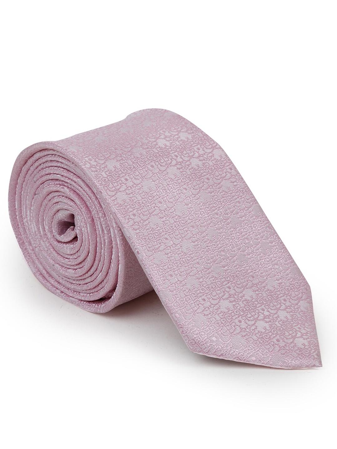 

Hashburys Men Woven Design Broad Tie With Matching Pocket Square, Pink