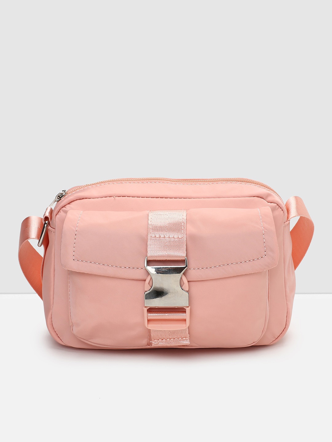 

max Women Structured Sling Bag, Nude
