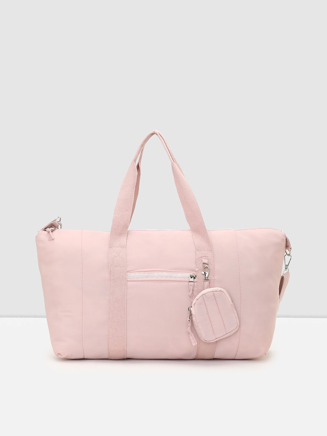 

max Pink Oversized Structured Shoulder Bag