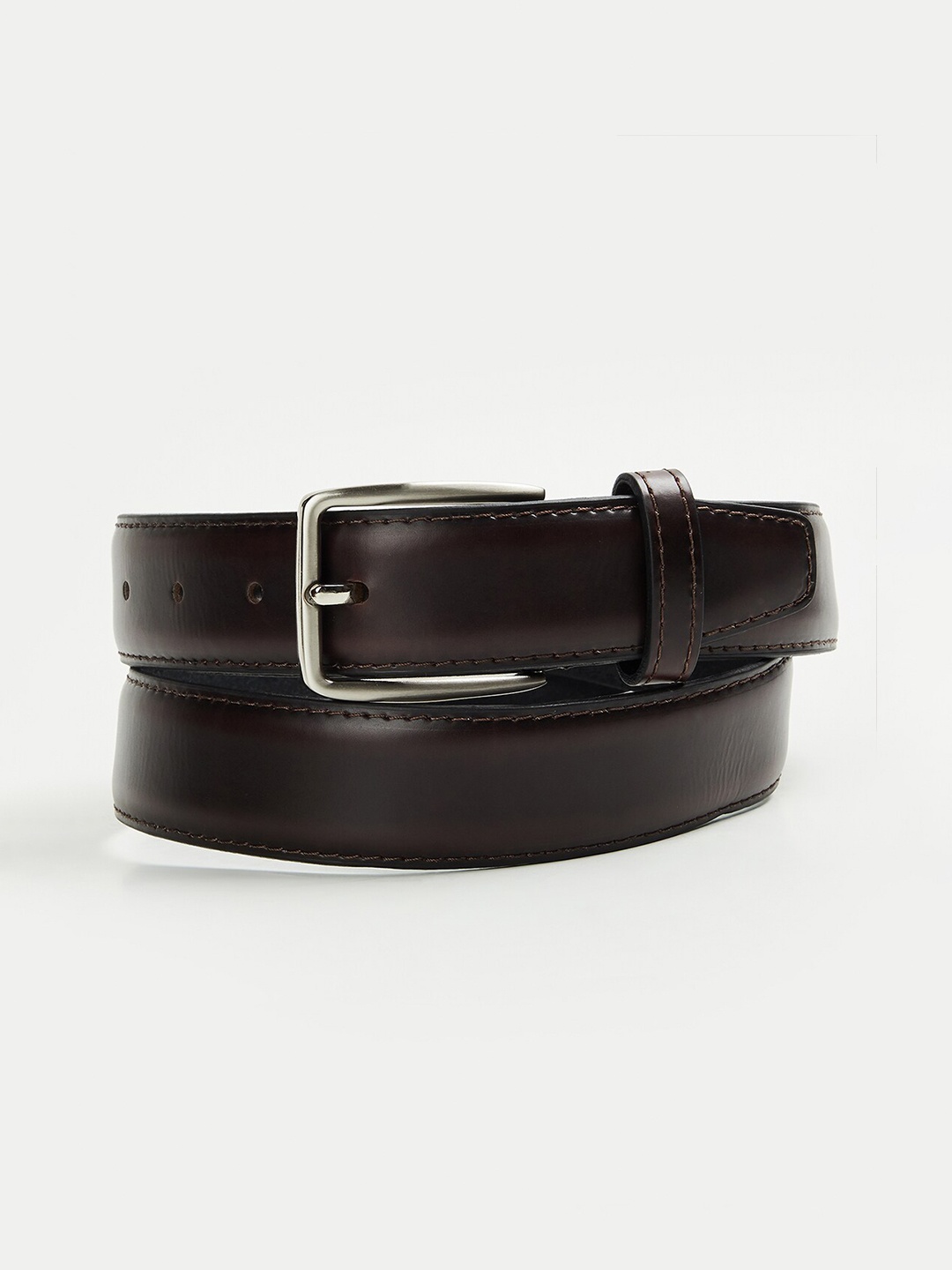 

CODE by Lifestyle Men Leather Reversible Belt, Brown