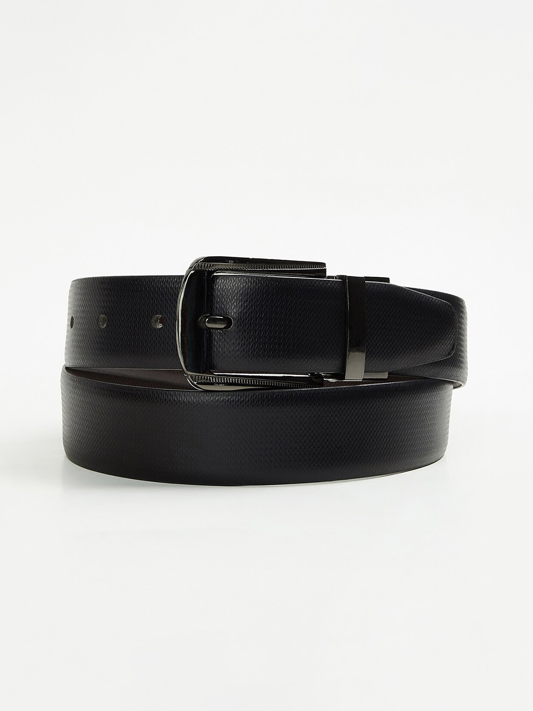 

CODE by Lifestyle Men Leather Reversible Belt, Black