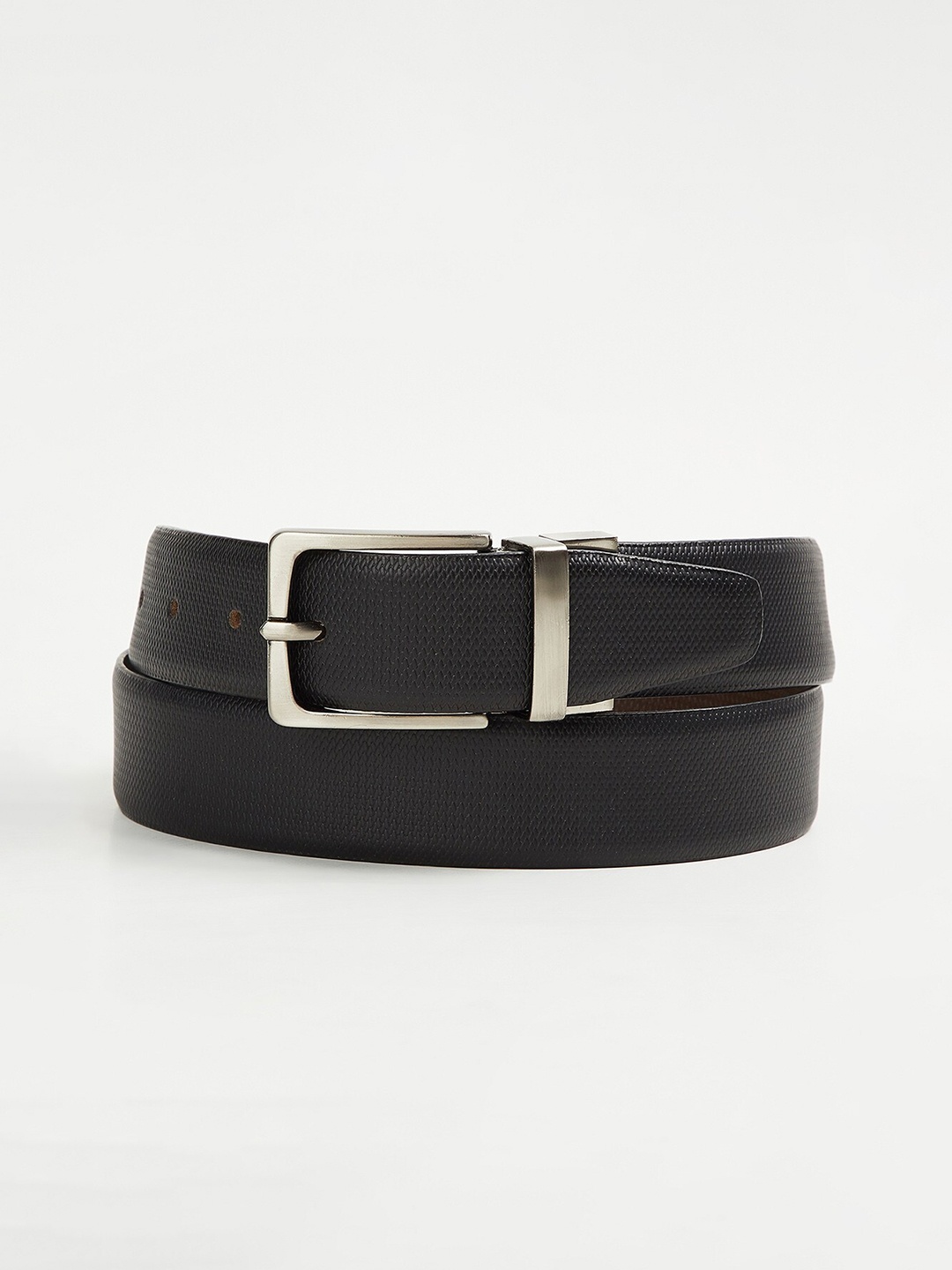 

CODE by Lifestyle Men Leather Reversible Belt, Black