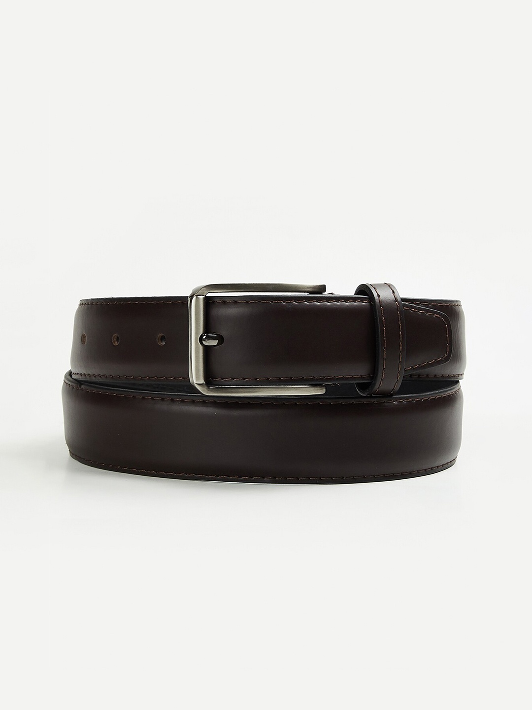 

CODE by Lifestyle Men Leather Reversible Belt, Brown