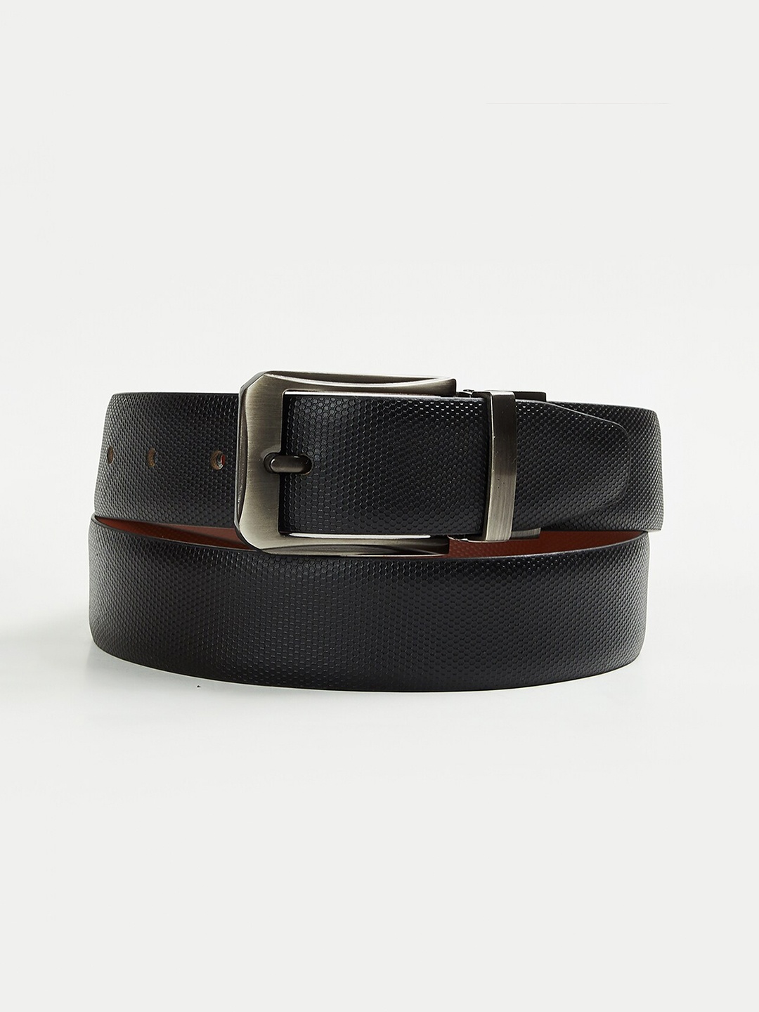 

CODE by Lifestyle Men Leather Reversible Belt, Black