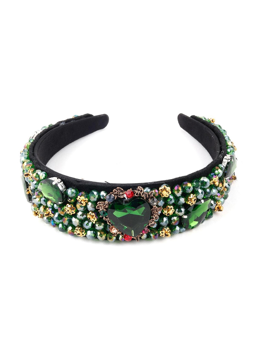 

ODETTE Women Embellished Crystals Hairband, Black