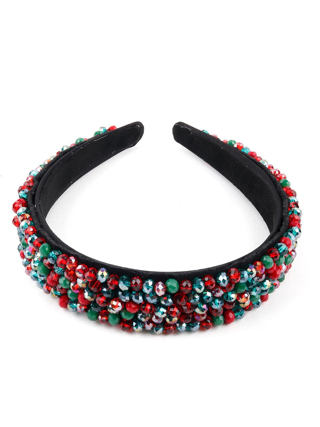 

ODETTE Women Embellished Crystal Hairband, Black