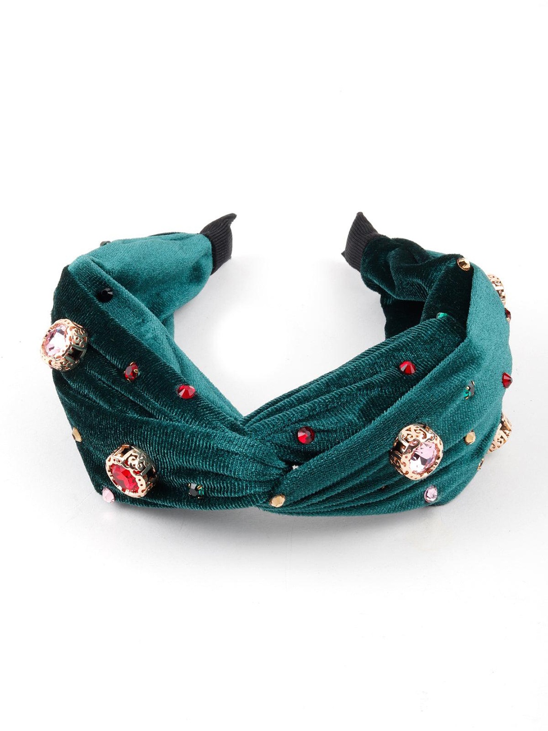 

ODETTE Women Embellished Stone Studded Hairband, Green