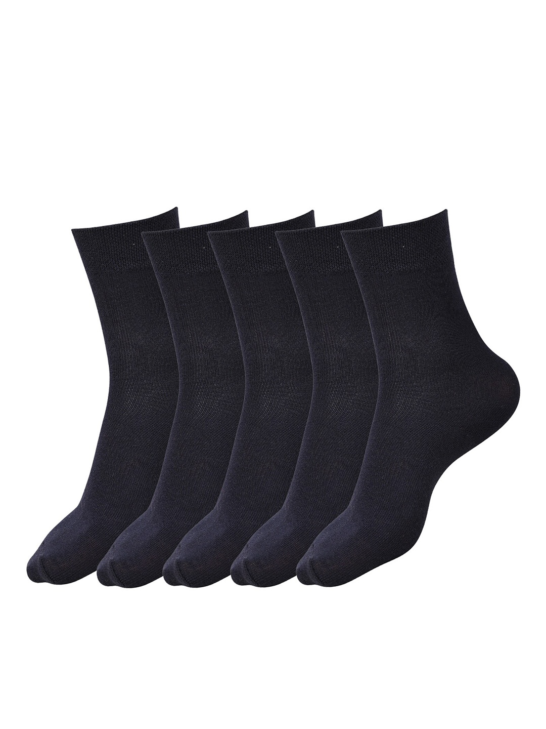 

Dollar Socks Pack Of 5 Cotton Sport Grip Calf-Length School Socks, Black
