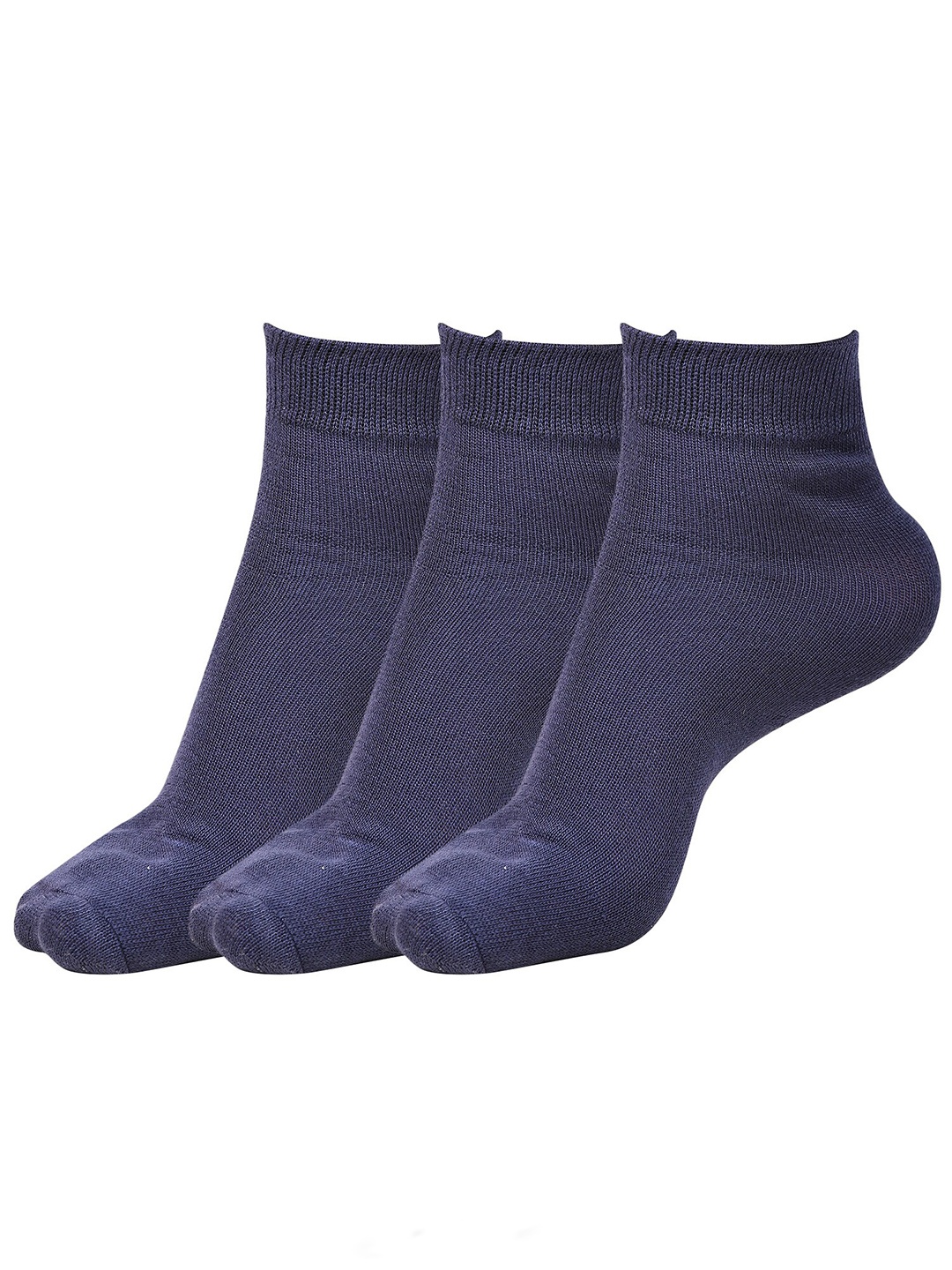 

Dollar Socks Kids Pack of 3 Ankle-Length Cotton School Socks, Navy blue