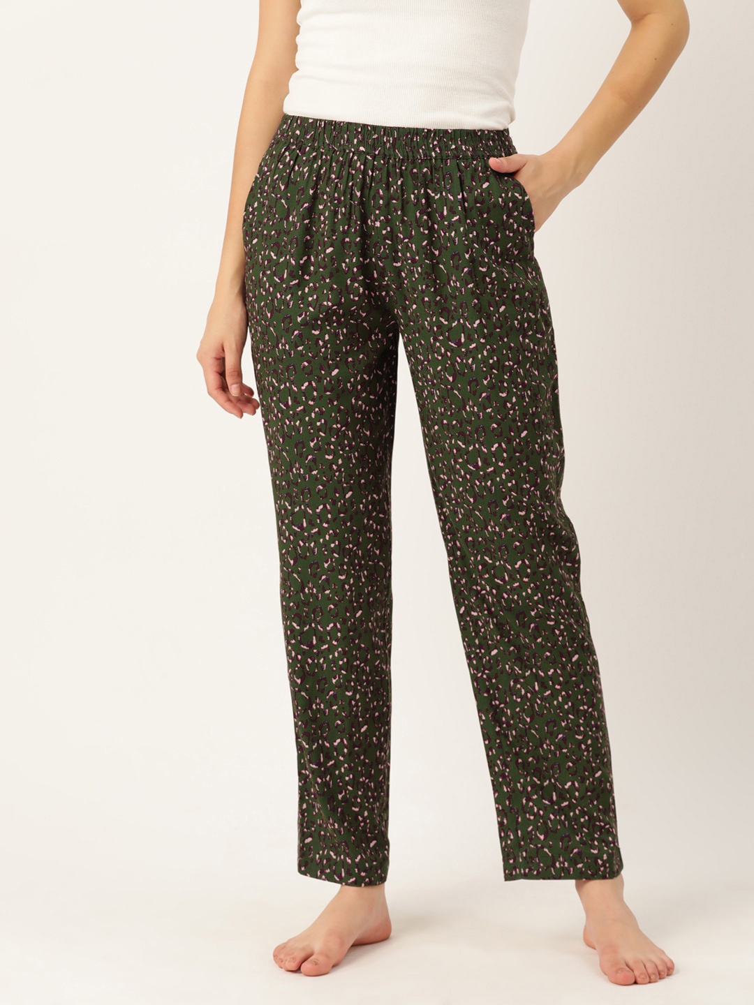 

Rue Collection Women Pure Cotton Printed Lounge Pants, Multi