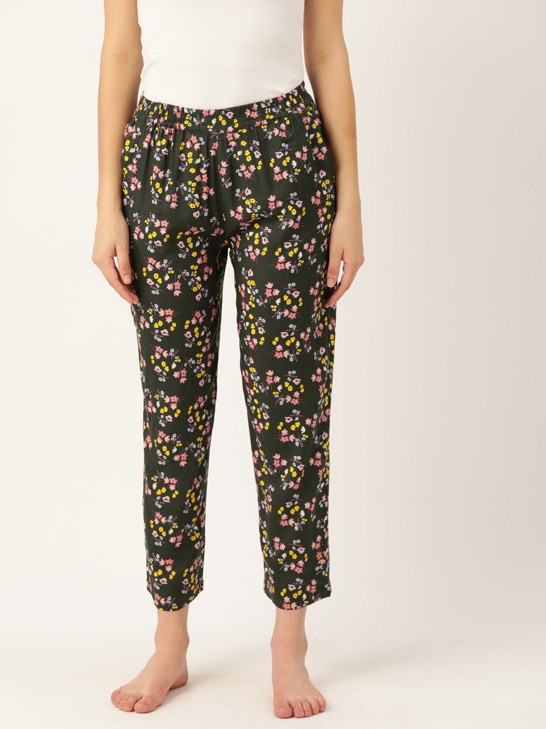 

Rue Collection Women Pure Cotton Printed Lounge Pants, Multi