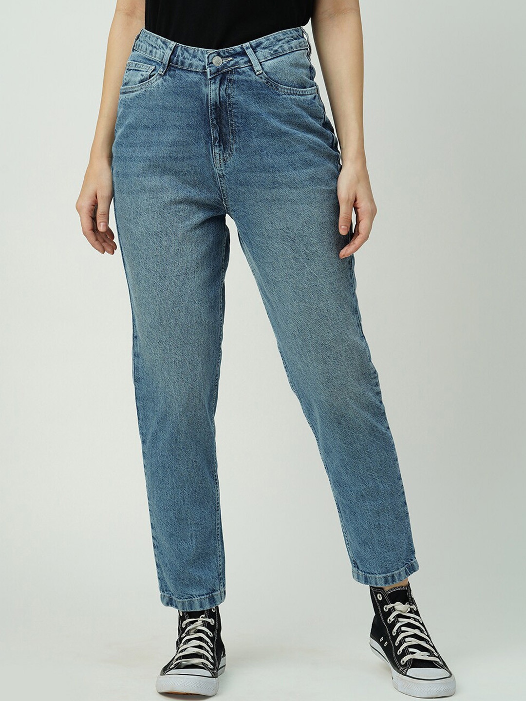 

Kraus Jeans Women High-Rise Mom Fit Jeans, Blue