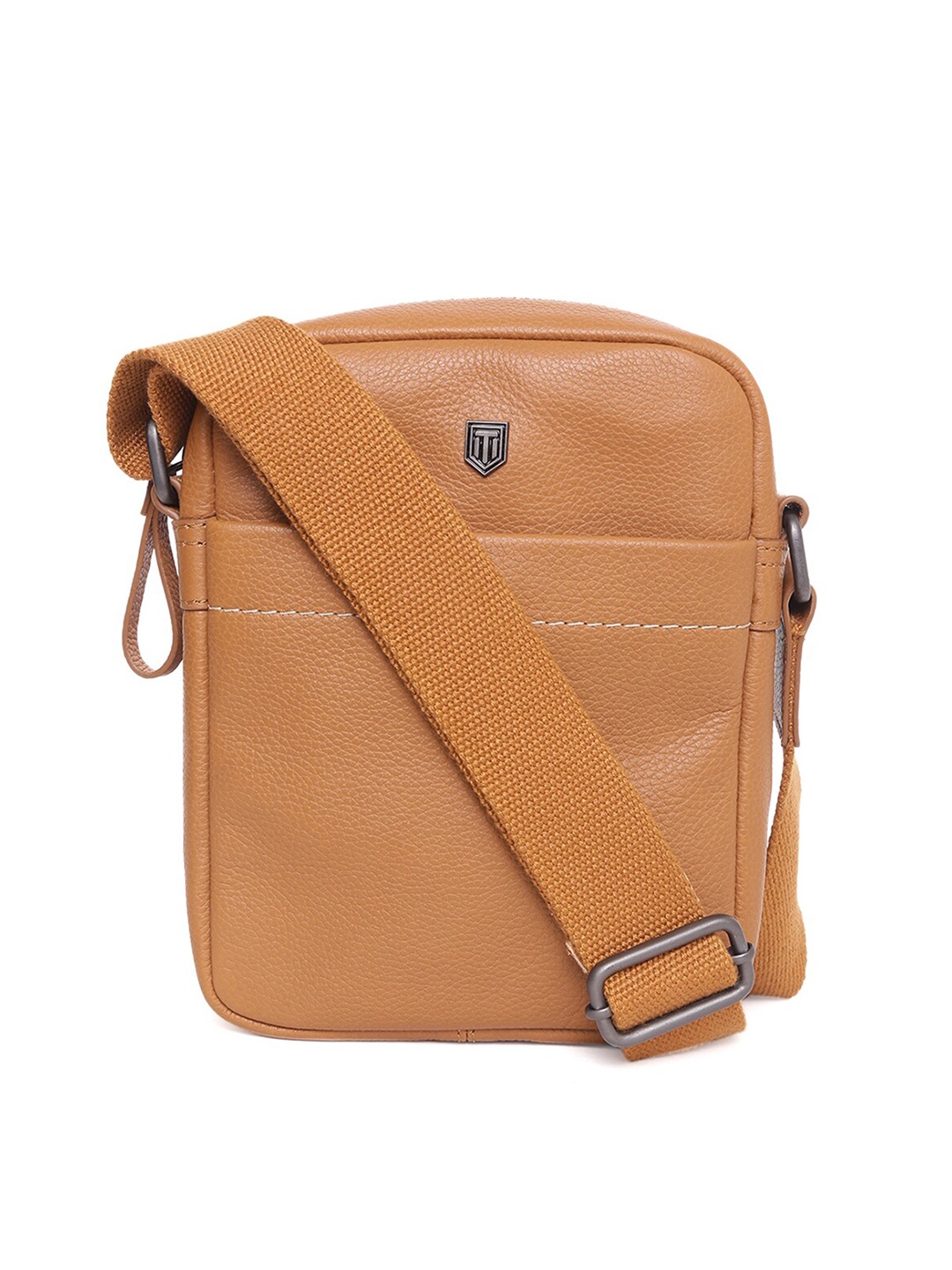 

TOM LANG LONDON Crossbody Leather Messenger Bag, Tan