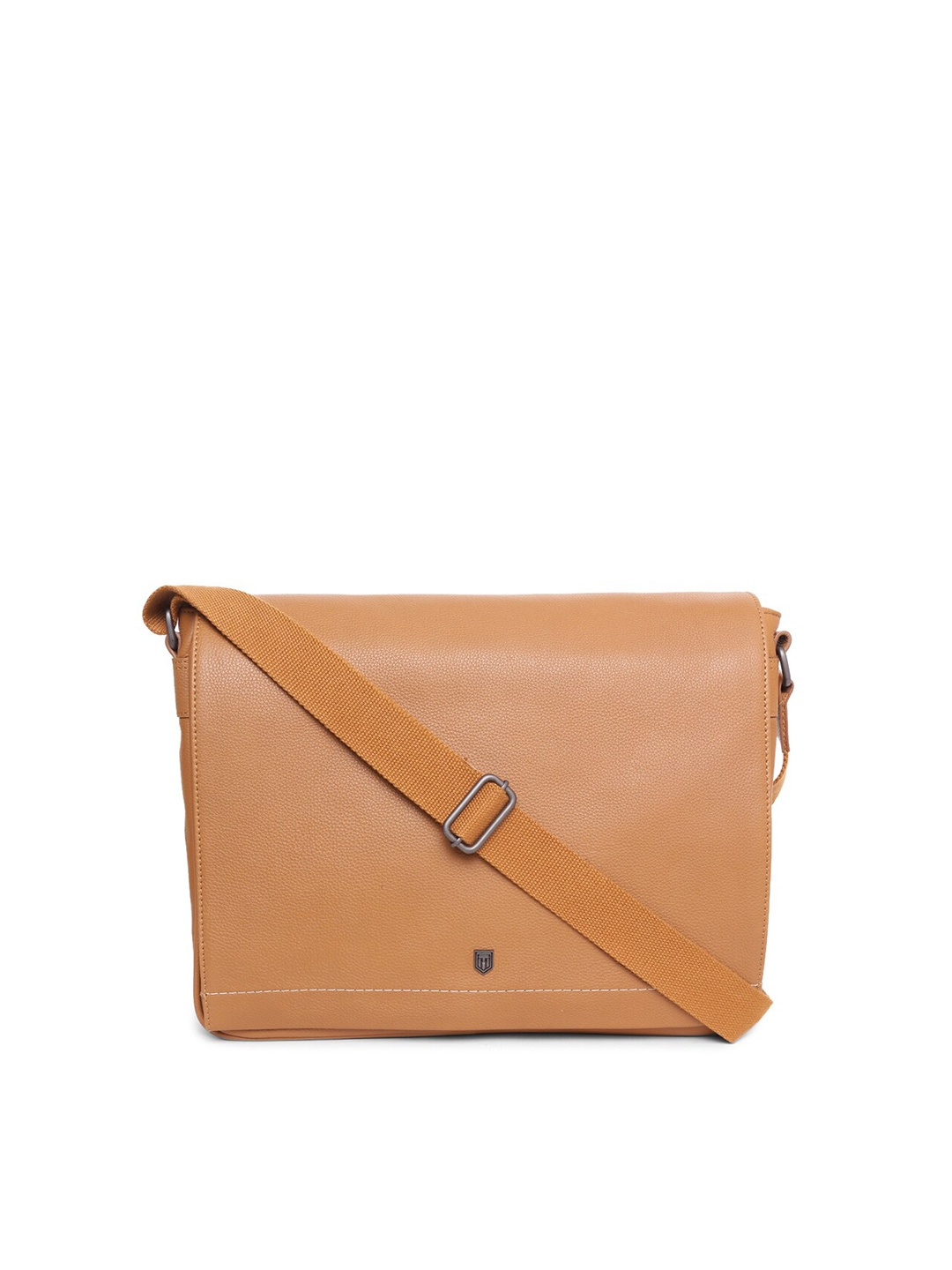

TOM LANG LONDON Leather Messenger Bag, Tan